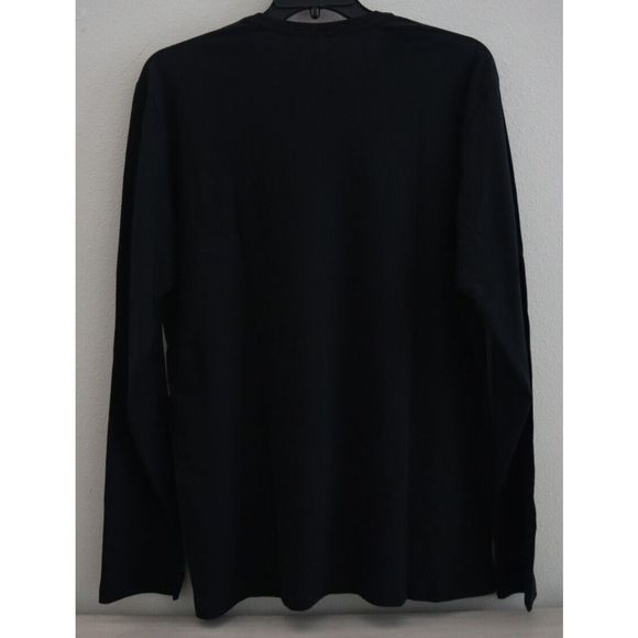 Polo Ralph Lauren PL91RL Men's Sz L Black Logo Graphic L/S Crew Neck Shirt - Picture 2 of 4